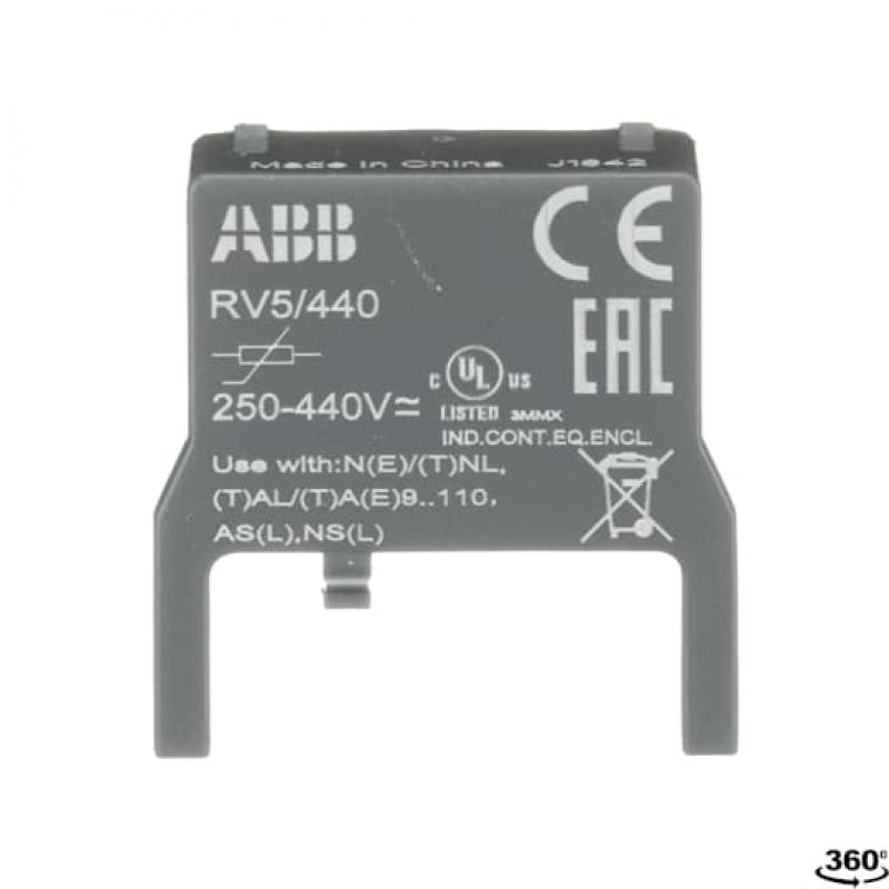 ABB RV5/440 Varistorlöschglied, 250-440 V 50/60 Hz / DC, für UA16 … UA110 / AS(L)9 …AS(L)16