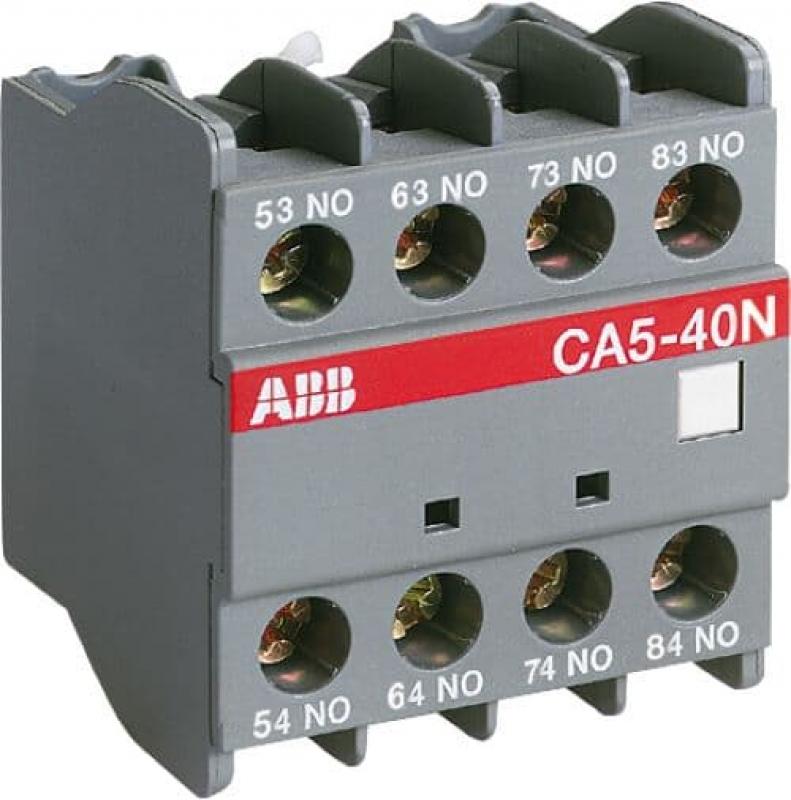 ABB CA5-22E-AU Hilfskontaktblock, 4-polig, 2S+2Ö, Goldkontakte, frontseitige Montage