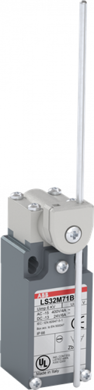ABB LS32M71B11 Standard-Positionsschalter Metall-Gehäuse IP66 Edelstahl-Stabdrehhebel, verstellb. D=3