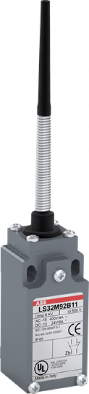 ABB LS32M92B11 Standard-Positionsschalter Metall-Gehäuse IP66 Federstab