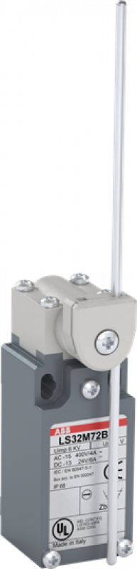 ABB LS33M72B11 Standard-Positionsschalter Metall-Gehäuse IP66 Glasfaser-Stabdrehhebel, verstellb. D=3