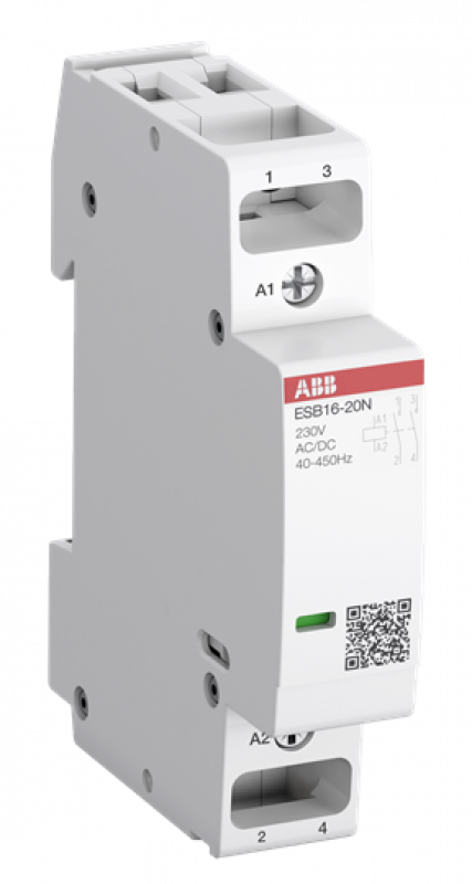 ABB ESB16-11N-04 Installationsschütz 16 A, 1S/1Ö, 110 V AC/DC