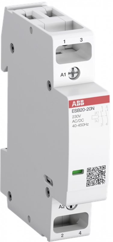 ABB ESB20-20N-04 Installationsschütz 20 A, 2S/0Ö, 110 V AC/DC