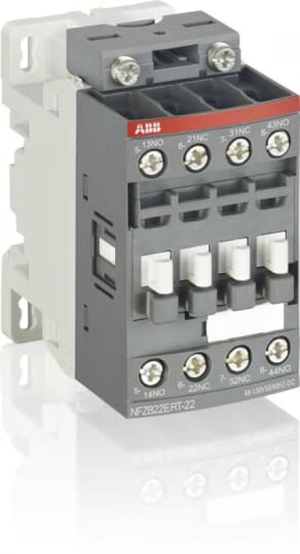 ABB NFB22ERT-14 Hilfsschütz, 250-500 V 50/60 Hz / DC, 2S+2Ö, Ringkabelschuhanschluss mit Bahnzulassung