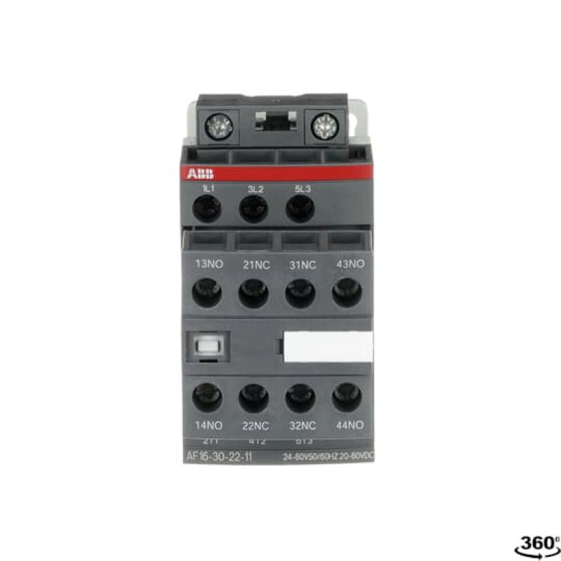 ABB AF16-30-22-11 Schütz, 7,5 kW, 24-60 V 50/60 Hz / 20-60 V DC