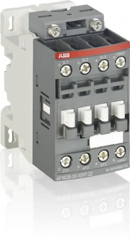 ABB AF09ZB-30-10RT-22 Schütz, 4 kW, 48-130 V 50/60 Hz / DC, Ringkabelschuhanschluss mit Bahnzulassung