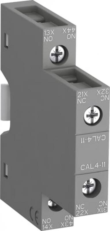 ABB CAL4-11-T Hilfskontaktblock, 2-polig, 1S+1Ö, seitliche Montage, VPE 10St
