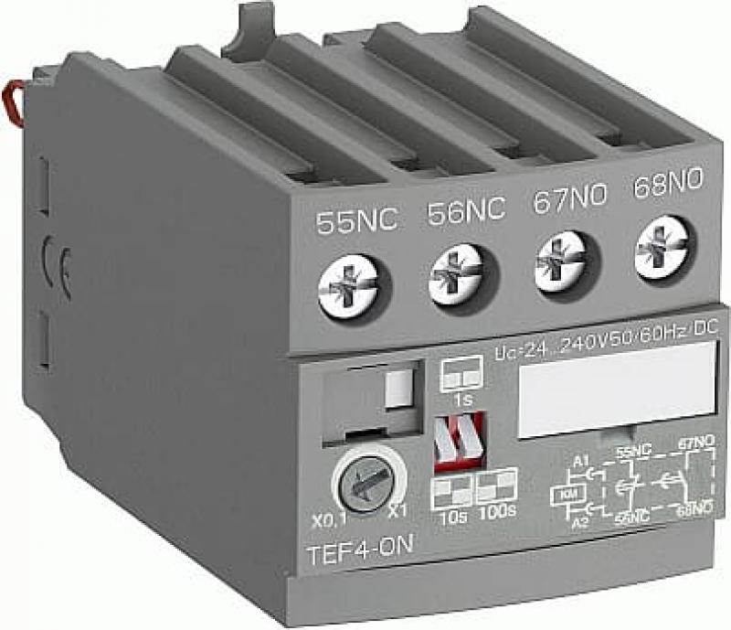 ABB TEF4-ON Elektronischer Timer, passend für AF09 … AF96, frontseitige Montage