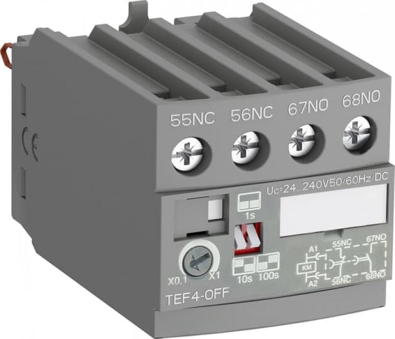 ABB TEF4-OFF Elektronischer Timer, passend für AF09 ... AF96, frontseitige Montage
