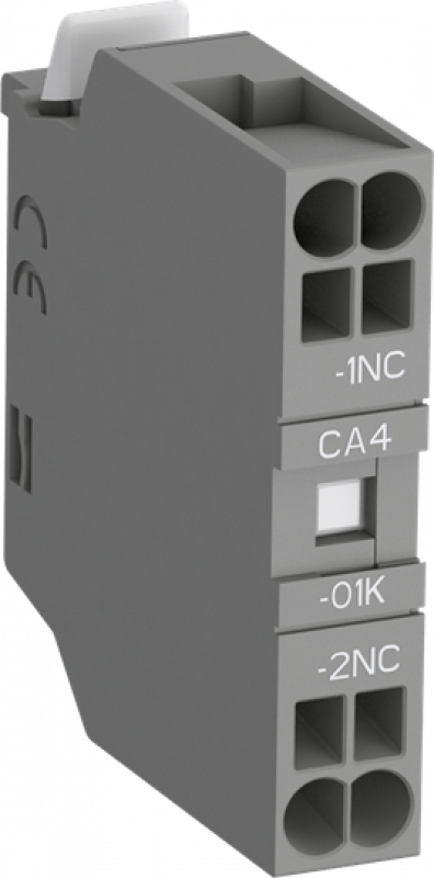 ABB CA4-01K-T Hilfskontaktblock, 1-polig, 1Ö, frontseitige Montage, Push-In Anschlussklemmen VPE 10St