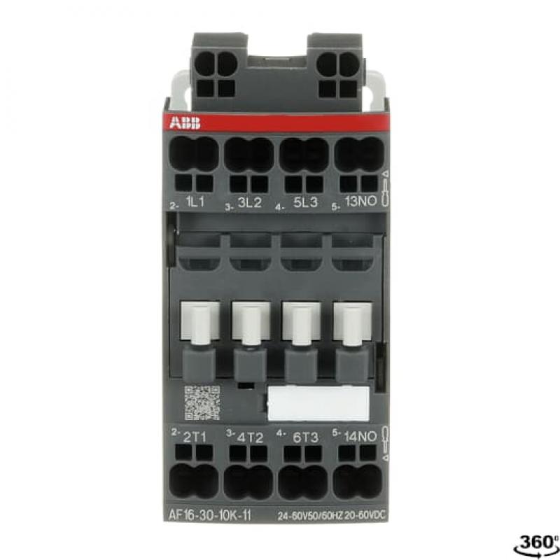 ABB AF16-30-10K-11 Schütz, 7,5 kW, 24-60 V 50/60 Hz / 20-60 V DC, Push-In Anschlussklemmen