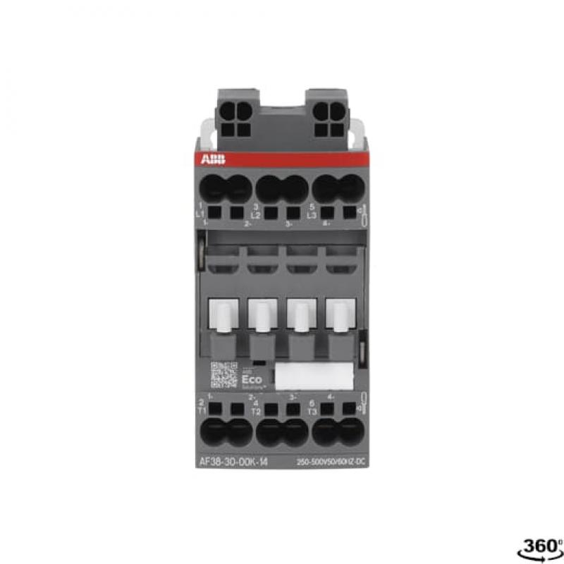 ABB AF38-30-00K-14 Schütz, 18,5 kW, 250-500 V 50/60 Hz / DC, Push-In Anschlussklemmen