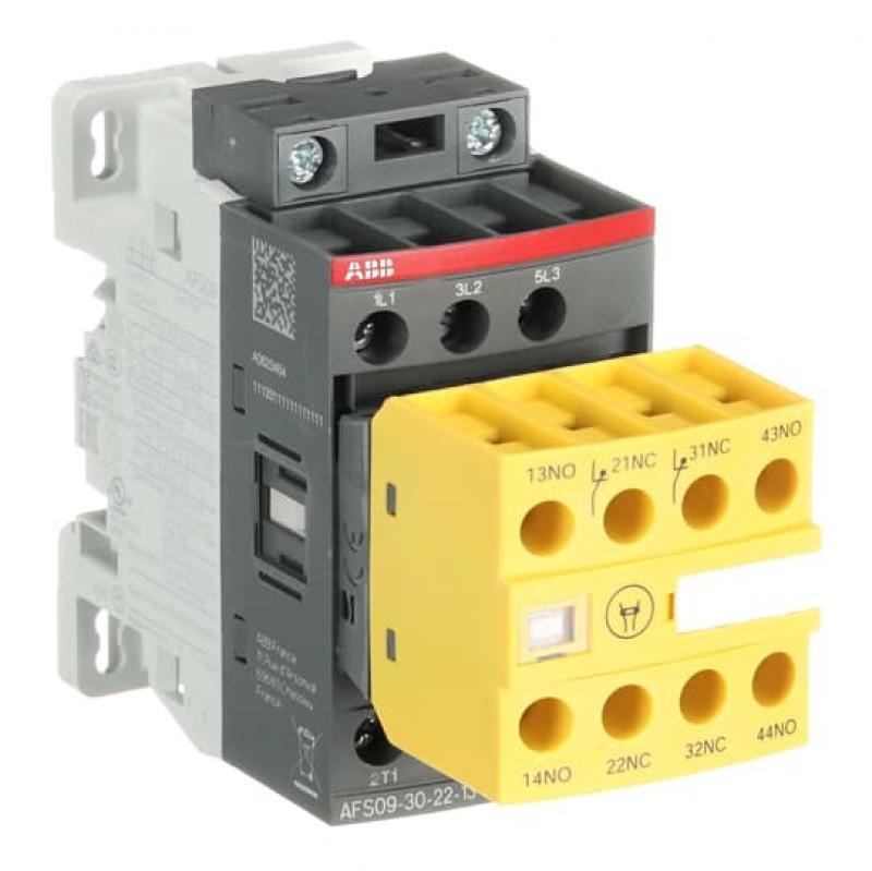 ABB AFS09-30-22-13 SafetySchütz, 4 kW, 100-250 V 50/60 Hz / DC, 3-polig, 2S-SÖ