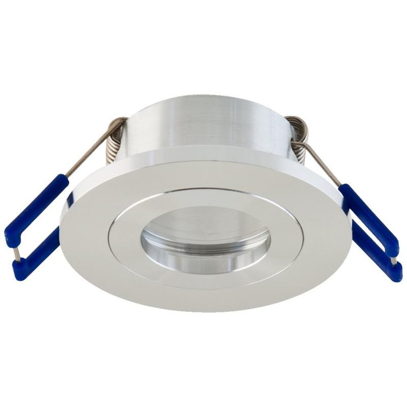EVN Decken-Einbaustrahler für GU4 Leuchtmittel rund alu IP20 GZ4 12V EinbauØ47
