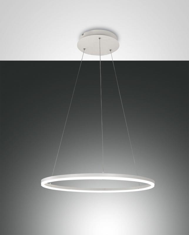 FABAS LUCE FAB-3508-40-102-01 Giotto LED Pendelleuchte Ø60cm 36W Warmweiß Weiß dimmbar Smartluce
