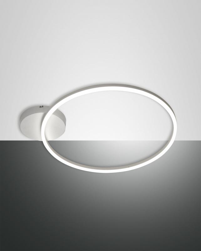 FABAS LUCE FAB-3508-61-102-01 Giotto LED Deckenleuchte Ø60cm 36W Warmweiß Weiß dimmbar Smartluce
