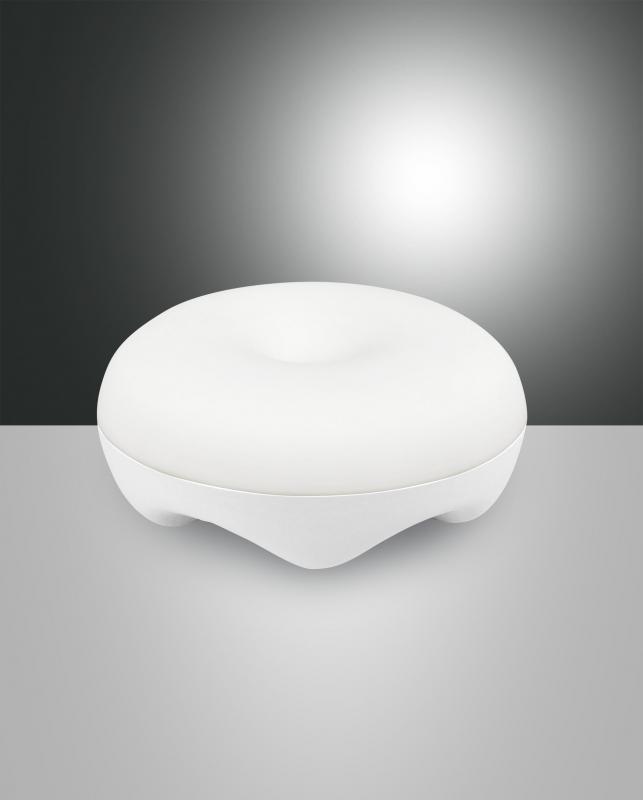 Fabas Luce 3509-30-102 LED Akku Tischleuchte Bluma Ø170mm 3,9W Warmweiß Weiß dimmbar