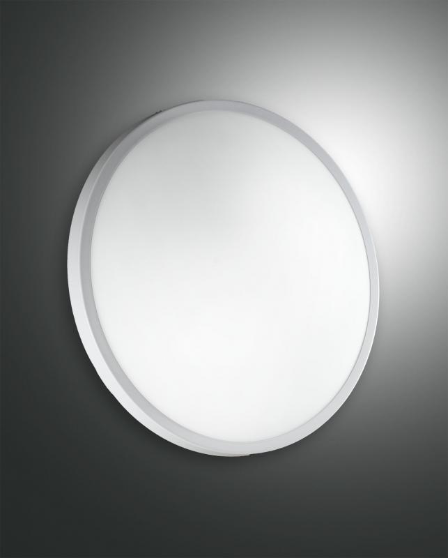 Plaza LED Deckenleuchte LED 1x12W Weiss Fabas Luce