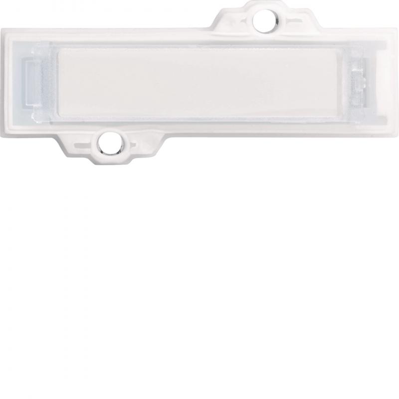 Hager Namensschild mit weissen LED, weiss
