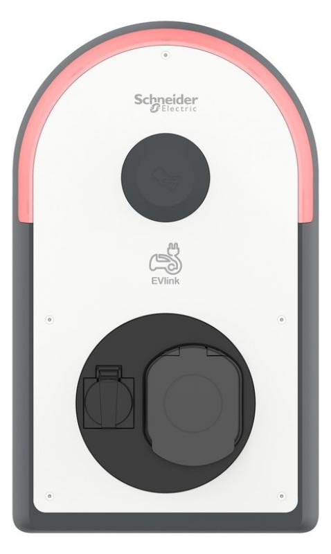SCHNEIDER ELECTRIC EVB3S22N4FB EVlink Pro AC Wallbox 22 kW Typ 2 + Schuko FI Typ B-EV RFID IP54