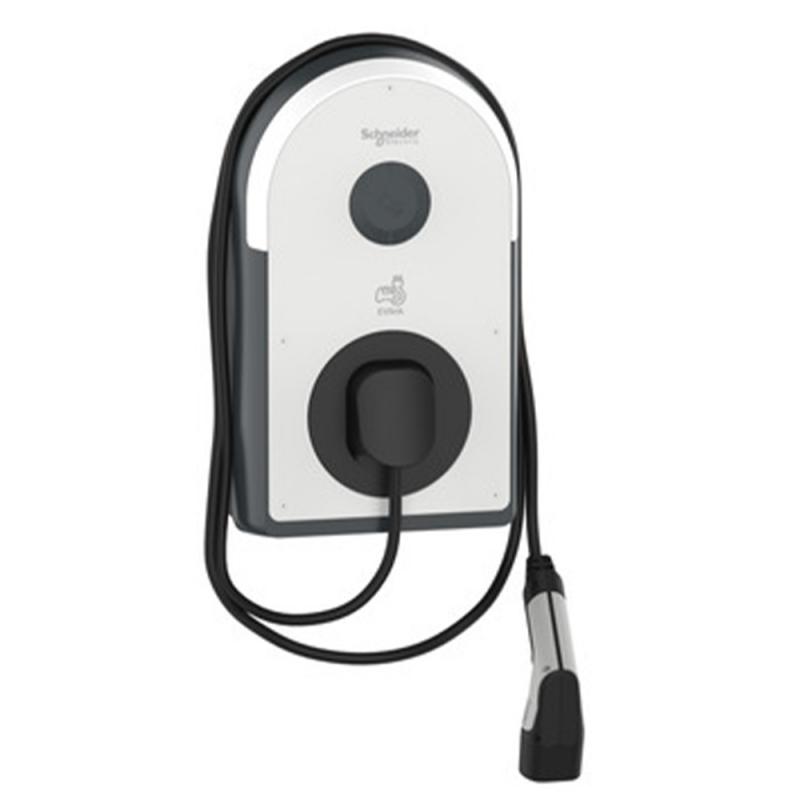 SCHNEIDER ELECTRIC EVB3S22NC0M EVlink Pro AC Wallbox 22 kW T2 Kabel 5 m MID IP55 IK10 NFC/RFID