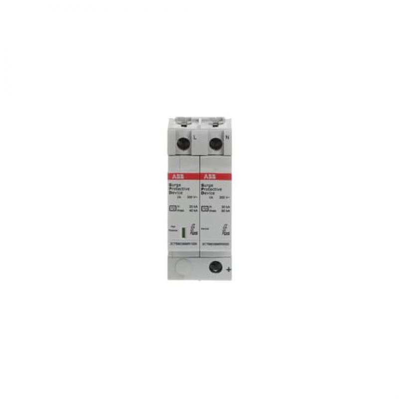 ABB OVR T2 1N 40-350 P QS SPD Typ 2 für 230/400 V TT-1Phasig 1P+N, Imax 40kA, In 20kA, Up 1, 5kV