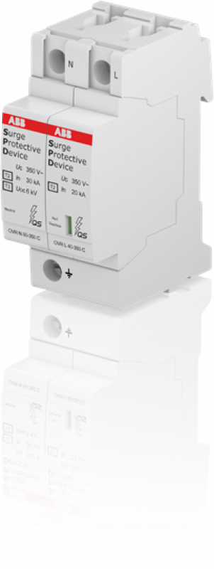 ABB OVR T2 N1 40-350 P QS SPD Typ 2 für 230/400V TT-1Phasig N+1P, Imax 40kA, In 20kA, Up 1, 5kV