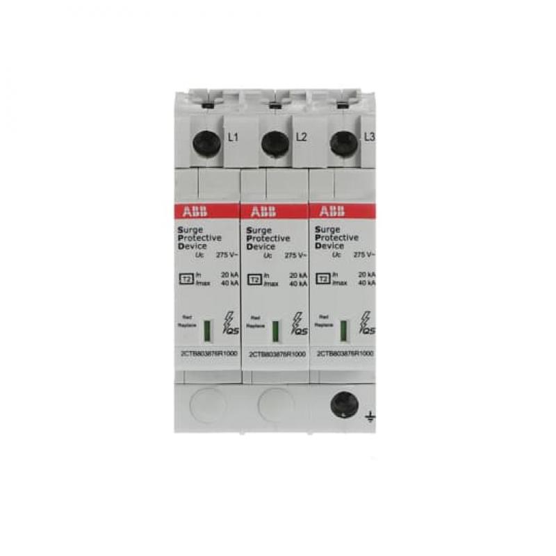 ABB OVR T2 3L 40-275 P QS SPD Typ 2 für 230/400V TN-C 3P, Imax 40kA, In 20kA, Up 1, 25kV