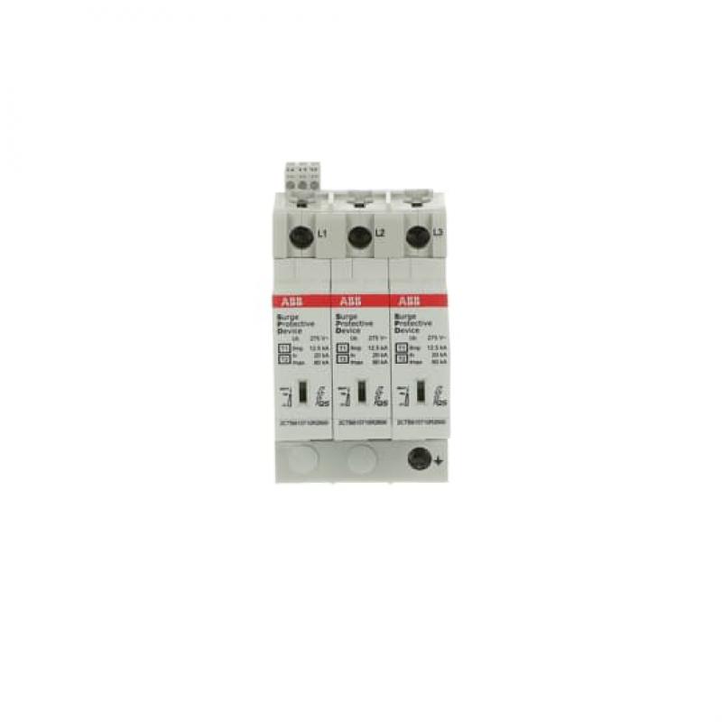 ABB OVR T1-T2 3L 12.5-275s P TS QS Kombi-Ableiter T1-T2 12.5kA/Pol, TNC 3, Uc 275 V, Up 1, 1 kV TS