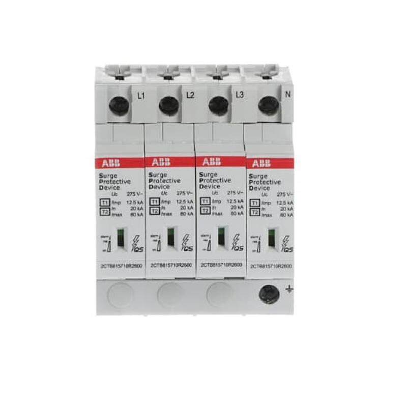 ABB OVR T1-T2 4L 12.5-275s P QS Kombi-Ableiter T1-T2 12.5kA/Pol, TNS 4+0, Uc 275 V, Up 1, 1 kV