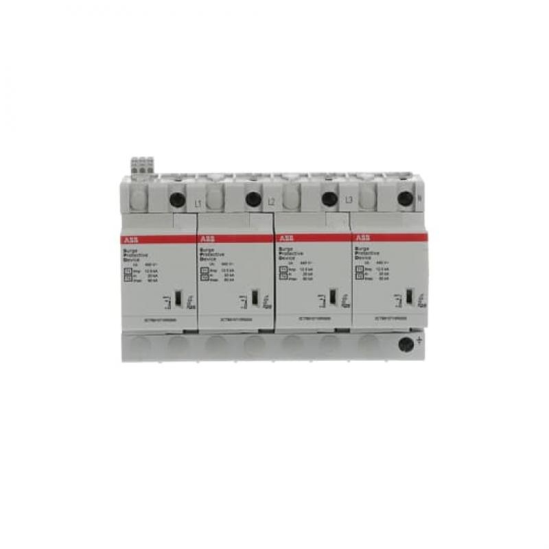 ABB OVR T1-T2 4L 12.5-440s P TS QS Kombi-Ableiter T1-T2 12.5kA/Pol, TNS 4+0, Uc 440V, Up 1, 6 kV, TS