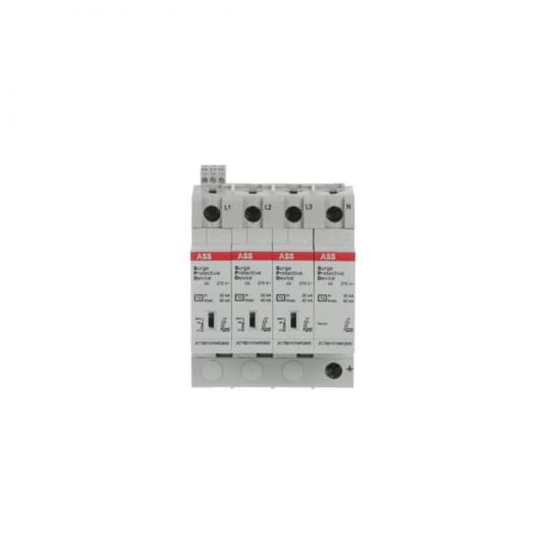 ABB OVR T2 3N 40-275s P TS QS SPD T2 mit Reserve-Var. 230/400 V TT/TNS 3P 3P+N, Imax 40kA, In 20kA, Up 1, 5kV, TS