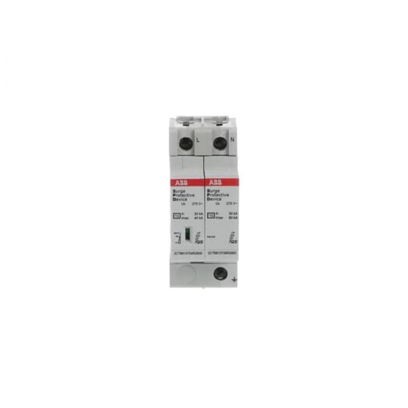 ABB OVR T2 1N 40-275s P QS SPD T2 mit Reserve-Var. 230/400 V TT/TNS 1P 1P+N, Imax 40kA, In 20kA, Up 1, 5kV