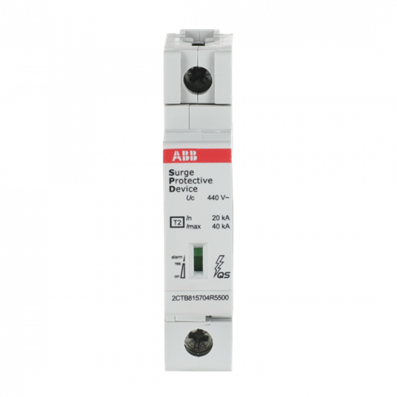 ABB OVR T2 40-440s P QS SPD T2 mit Reserve-Varistor 400/690 V 1P Imax 40kA, In 20kA, Up 2, 0kV