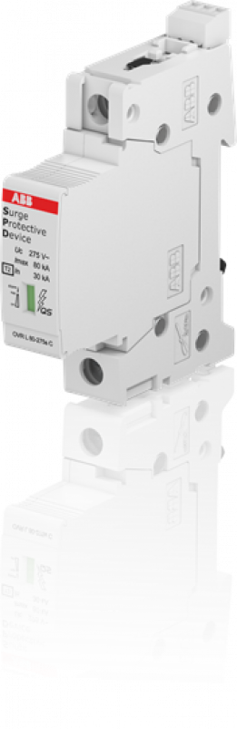 ABB OVR T2 80-275s P TS QS SPD T2 mit Reserve-Varistor 230/400 V 1-polig Imax 80kA, In 30kA, Up 1, 8kV, Telesignal