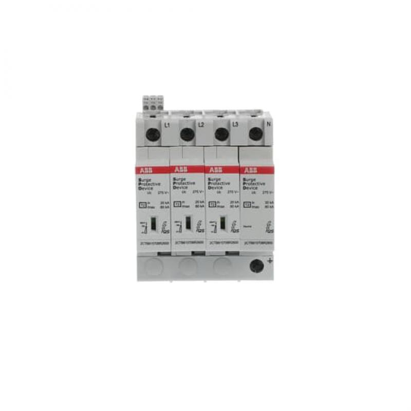 ABB OVR T2 3N 80-275s P TS QS SPD T2 mit Reserve-Varistor 230/400 V TT/TNS 3P 3P+N, Imax 80kA, In 30kA, Up 1, 8kV, TS