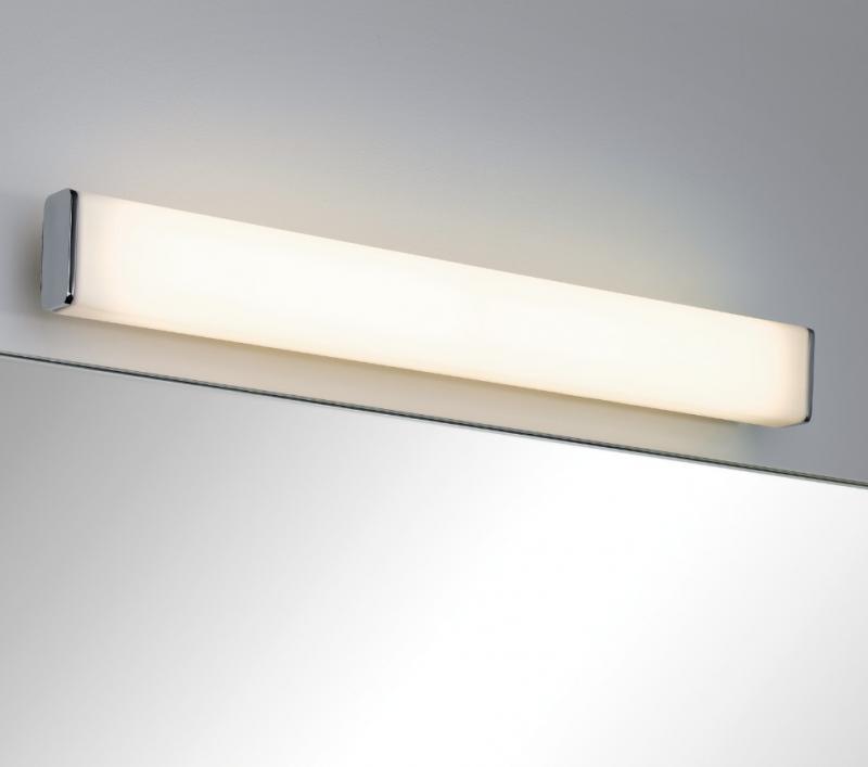 Paulmann 60cm LED-Wandlampe & als Attraktive 70464 Spiegelleuchte Chrom/Weiß Nembus für Flur Bad