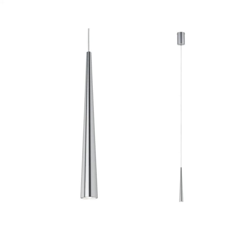 Elegante schlanke Gutta Pendelleuchte Aluminium Paulmann 70929