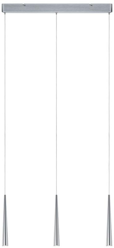 Paulmann 70930 Gutta Pendelleuchte LED 3x7W Alu