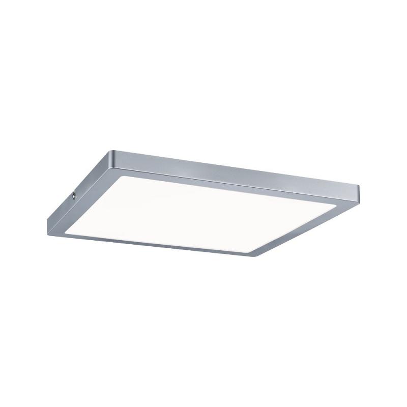 Chromfarbenes LED-Panel Atria 30x30cm für universelle Wohnraumbeleuchtung Paulmann 70936