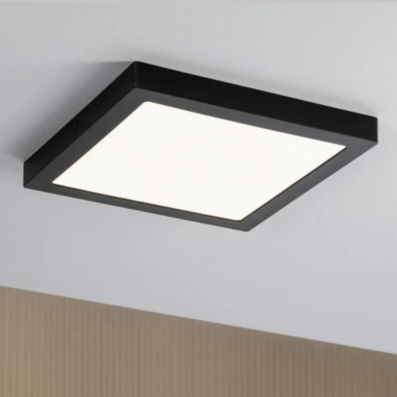 Paulmann 70985 WallCeiling Abia LED-Panel 300x300mm 22W Schwarz matt Kunststoff