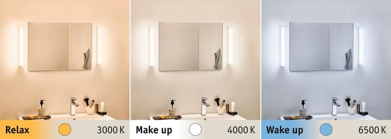 LED-Spiegellampe HomeSpa Luno mit WhiteSwitch-Funktion 39cm Aluminium Paulmann 78948