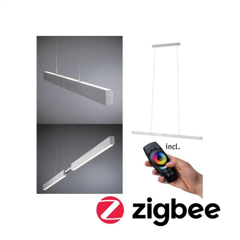 Paulmann 79815 Aptare ZigBee  Pendelleuchte dimmbar LED Alu gebürstet