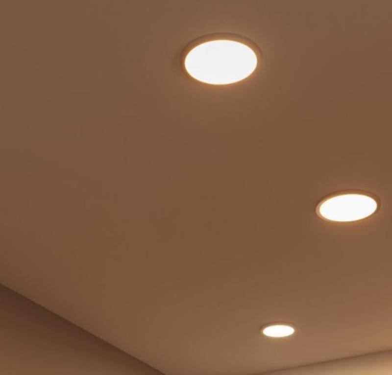 Paulmann 93050 Dimmbares LED-Panel AREO VariFit IP44 16W 3000K 3Step dim 230mm Weiß