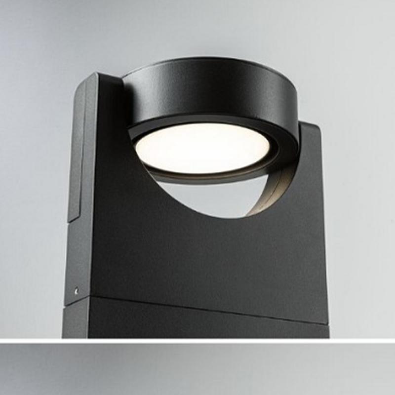 Schwenkbare 62cm hohe LED-Wegeleuchte Paulmann 94407 Swivea IP54 10W 600lm 3000K Aluminium Anthrazit