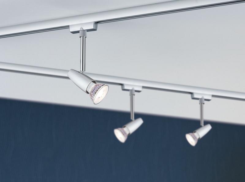 Paulmann 95459 URail Set Barelli max 3x10W GU10 Chrom/Chrom 1m