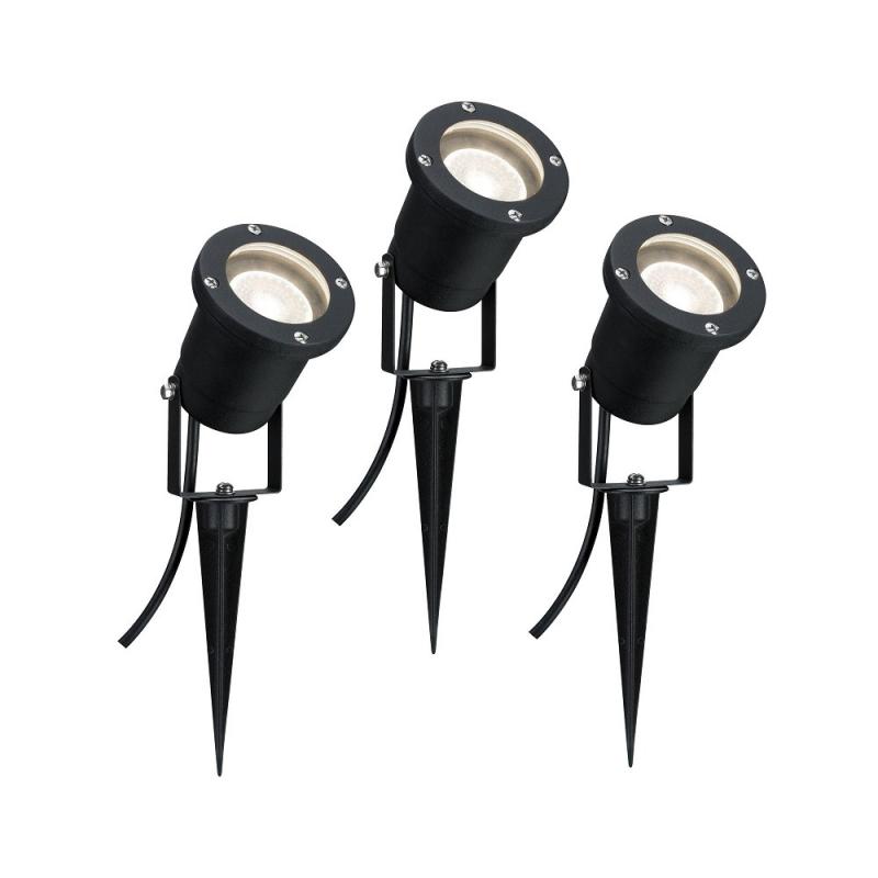 3er-Set LED Special Line Garden Gartenspots Erdspießleuchten Paulmann 98897