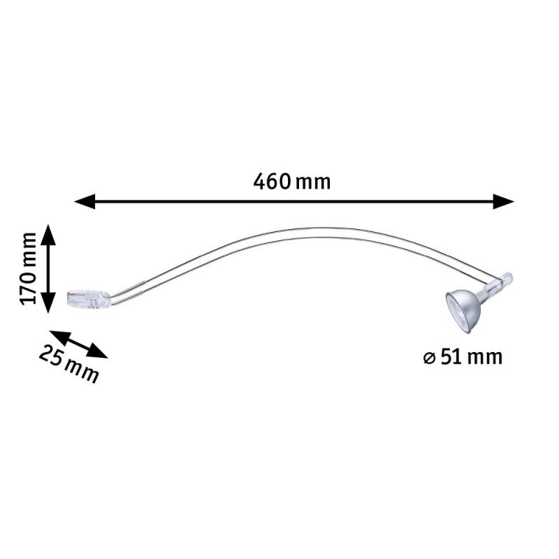 Schrankleuchte Galeria Assistent II LED Chrom Metall Paulmann 99909 - Assistance-Leuchte