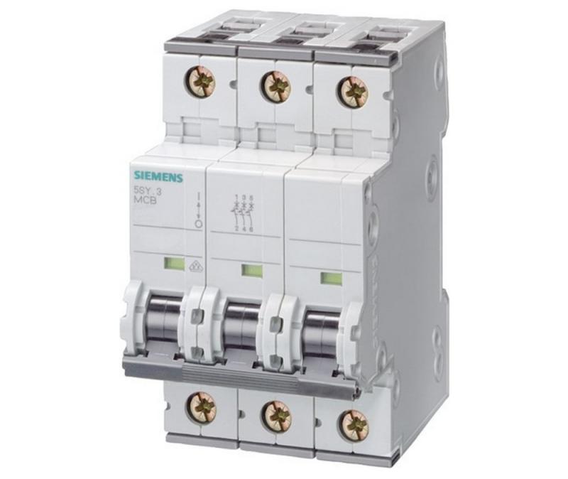 Siemens SENTRON Leitungs - Schutzschalter 5SY4350-7 50A C-Charakteristik 3-polig 10kA 400V
