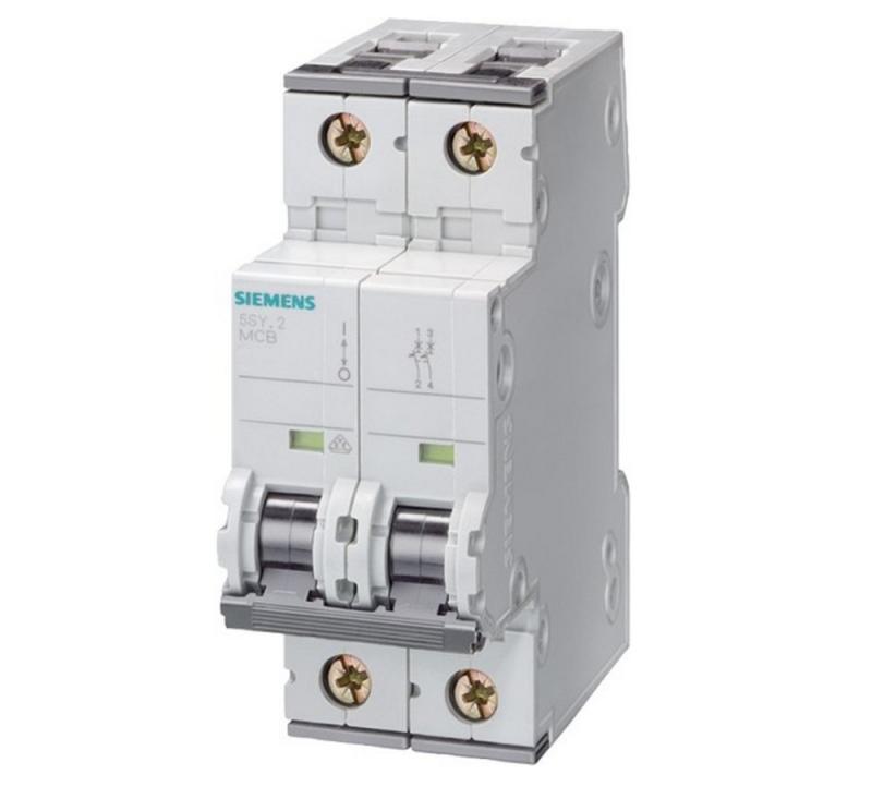 Siemens SENTRON Leitung Schutzschalter 5SY6202-7 2-polig C2A 400V 6kA